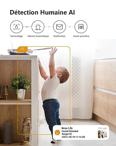 Imou Camera Surveillance WiFi 360 2K — vue 3