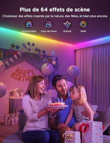 Govee RGBIC — 10m Connected WiFi LED Strip — vue 4