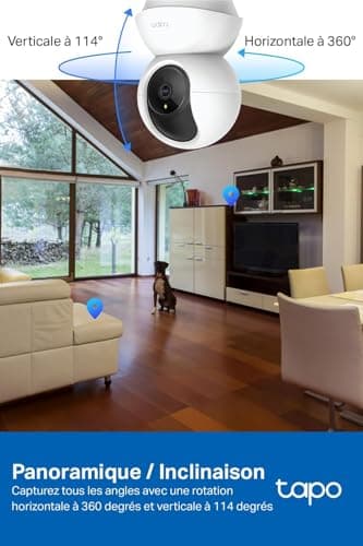 TP-Link Tapo C200 — Caméra IP WiFi 360° 1080P — vue 3