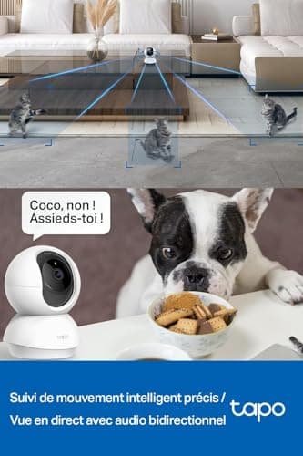 TP-Link Tapo C200 — Caméra IP WiFi 360° 1080P — vue 4