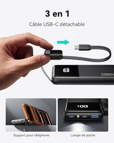 INIU Power Bank 10000mAh 45W — vue 4