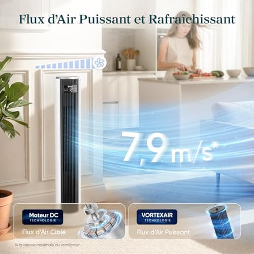 LEVOIT Ventilateur Colonne DC 26W 12 Vitesses — vue 3