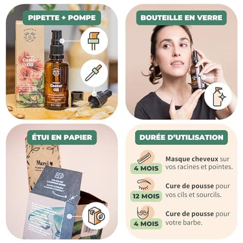 BIONOBLE Huile Ricin Bio Pressee Froid