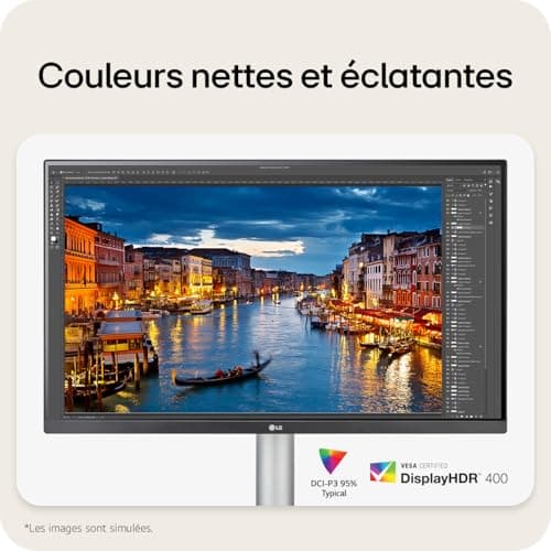 LG 27UN850 — Écran 4K 27" USB-C 96W IPS — vue 3