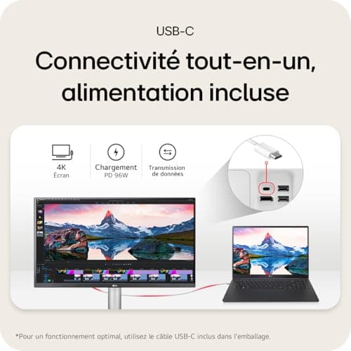 LG 27UN850 — 27" 4K USB-C 96W IPS Monitor